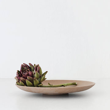 ESHER FOOTED PLATTER MEDIUM 40CM  |  CLAY