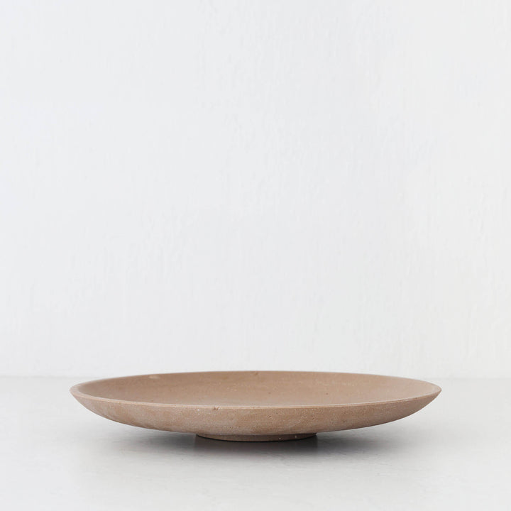 ESHER FOOTED PLATTER MEDIUM 40CM  |  CLAY