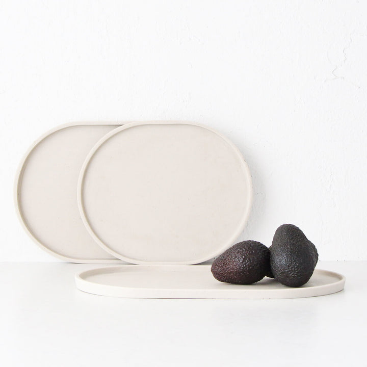 ESHER OVAL PLATTER | SET OF 3 | SAND