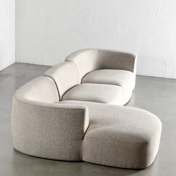 FARO MODULAR CHAISE LOUNGE SOFA | PEBBLE BAY MIST