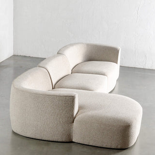 FARO MODULAR CHAISE LOUNGE SOFA | PEBBLE BAY MIST