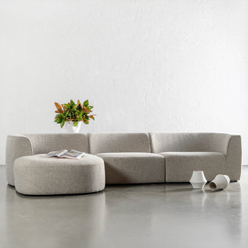 FARO MODULAR CHAISE LOUNGE SOFA | PEBBLE BAY MIST