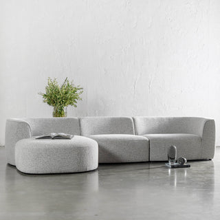 FARO MODULAR CHAISE LOUNGE SOFA  |  WINDSWEPT BEACH | STYLED