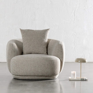 FARO ROUNDED ARMCHAIR  |  PEBBLE BAY MIST