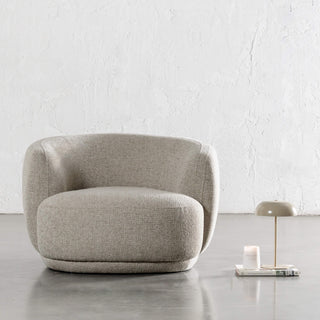 FARO ROUNDED ARMCHAIR  |  PEBBLE BAY MIST
