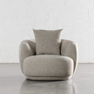 FARO ROUNDED ARMCHAIR  |  PEBBLE BAY MIST