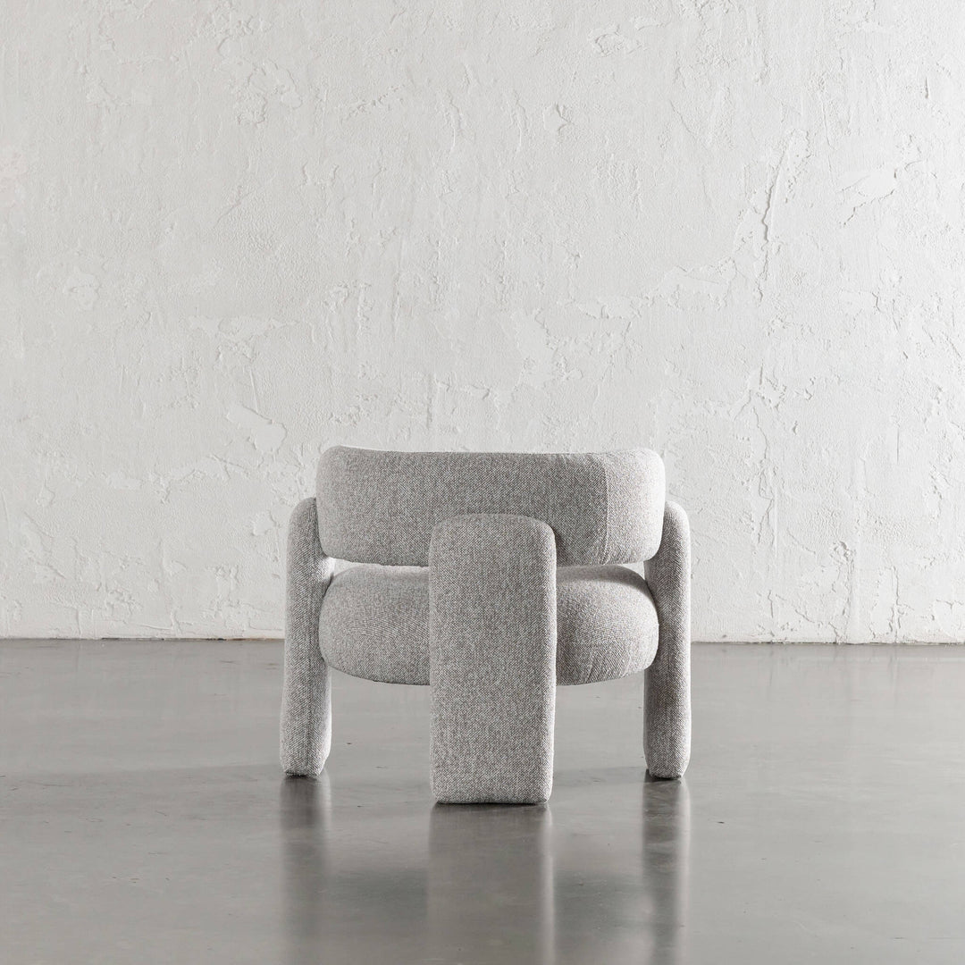 FARO ARMCHAIR BACK VIEW  |  GRANITE HAZE