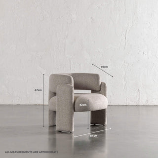 FARO ARMCHAIR  |  SANDY DUSK | MEASUREMENTS