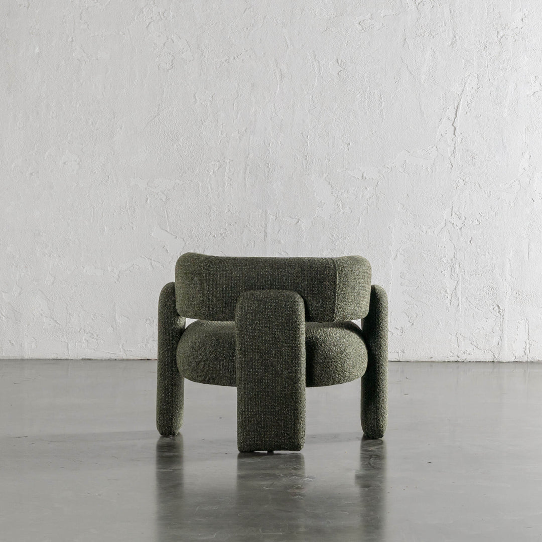 FARO ARMCHAIR BACK VIEW  |  BANKSIA LEAF GREEN