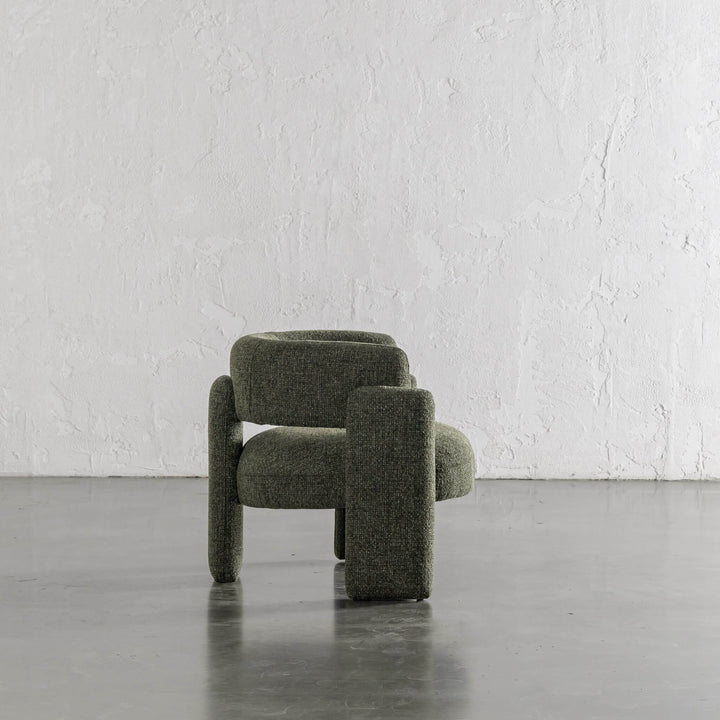 FARO ARMCHAIR SIDE VIEW |  BANKSIA LEAF GREEN