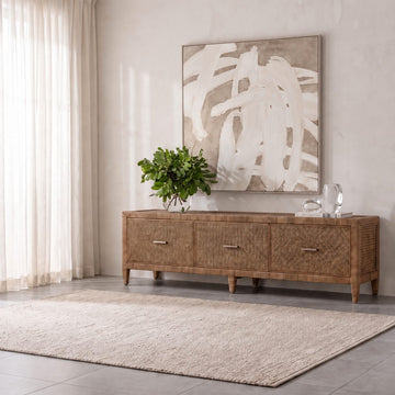 FAVARA FRAMED TEXTURED PRINT ON HESSIAN  |  120 X 120CM  |  NATURAL + TAUPE  |  LIGHT NATURAL FRAME