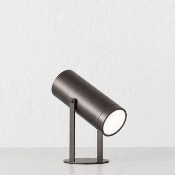 FERERRA LED RECHARGEABLE CYLINDER LAMP  |  23CM  |  DARK BRASS