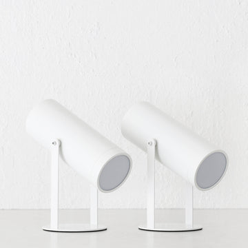 FERERRA LED RECHARGEABLE CYLINDER LAMP BUNDLE X2  |  23CM  |  WHITE