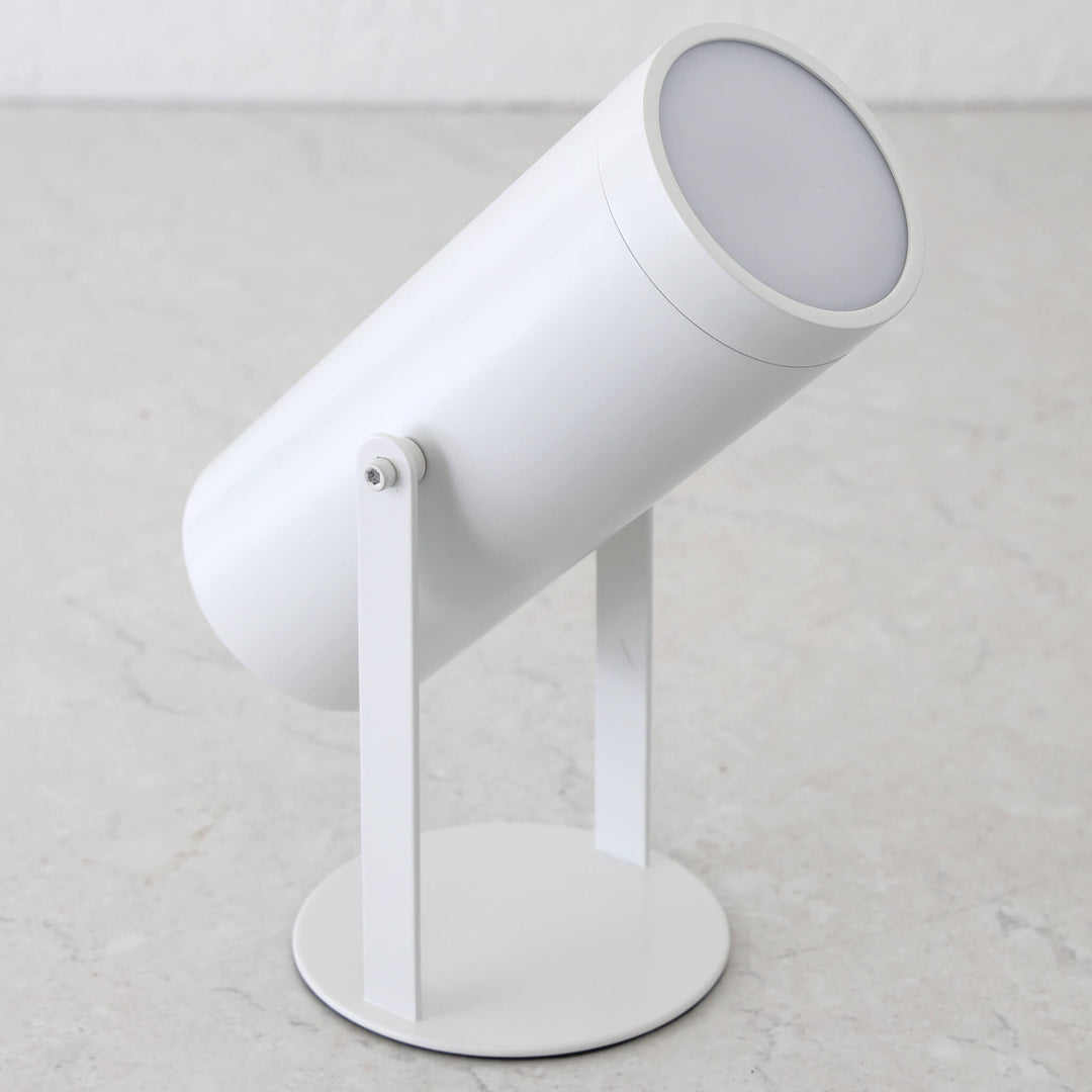 FERERRA LED RECHARGEABLE CYLINDER LAMP  |  23CM  |  WHITE