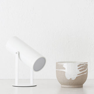 FERERRA LED RECHARGEABLE CYLINDER LAMP  |  23CM  |  WHITE