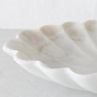 FLOR MARBLE OVAL BOWL  |  25X50CM  |  IVORY MARBLE