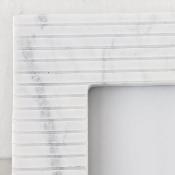 FONTE MARBLE PHOTO FRAME BUNDLE X2  |  4x6  |  WHITE + GREY MARBLE