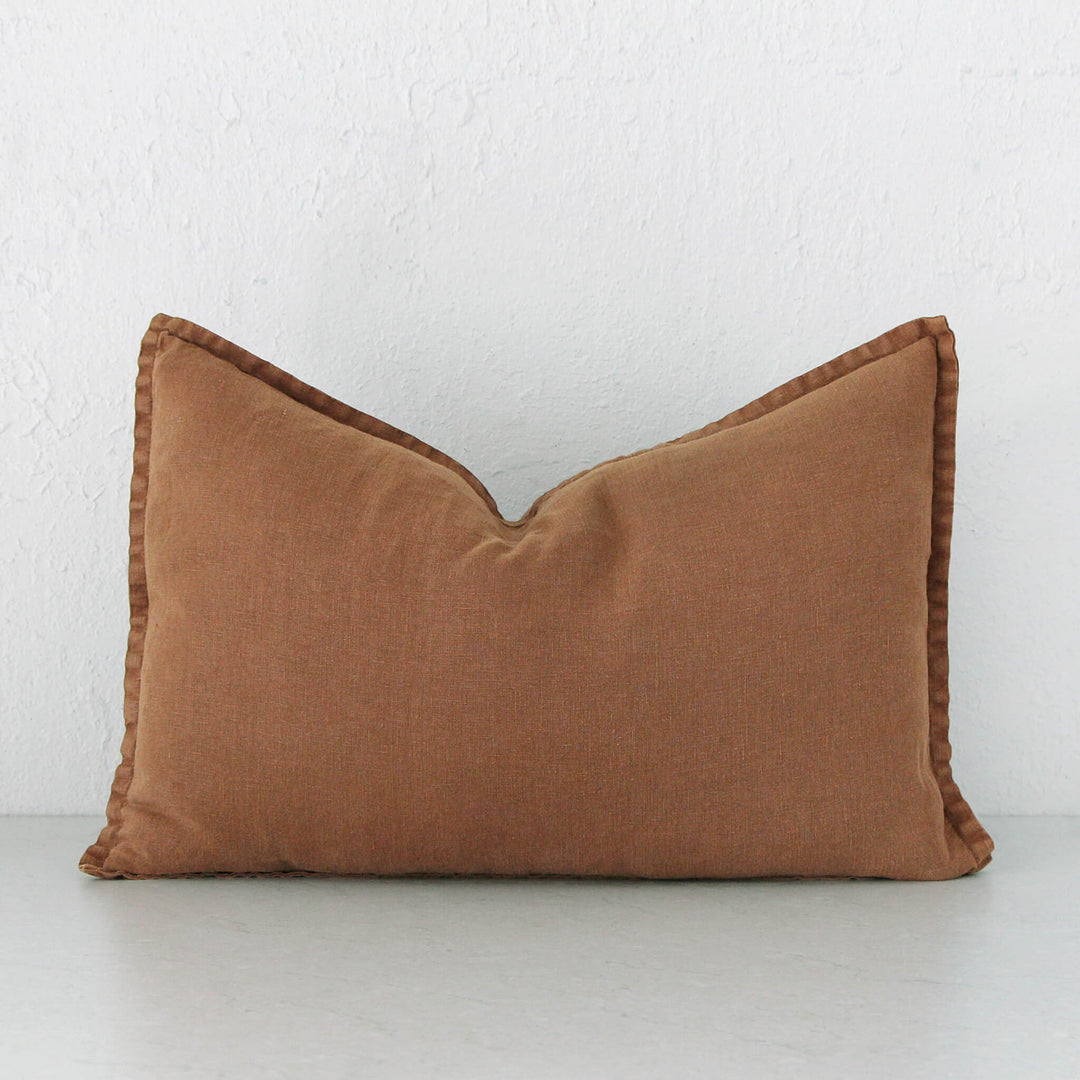 FRENCH LINEN CUSHION  | 40X60 | CINNAMON LATTE