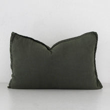 FRENCH LINEN CUSHION | 40X60  |  TUSCAN OLIVE