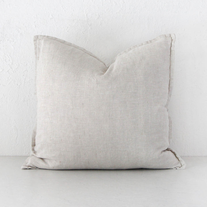 FRENCH LINEN CUSHION BUNDLE X2  | 40X60 + 50X50 |  NATURAL FLAX