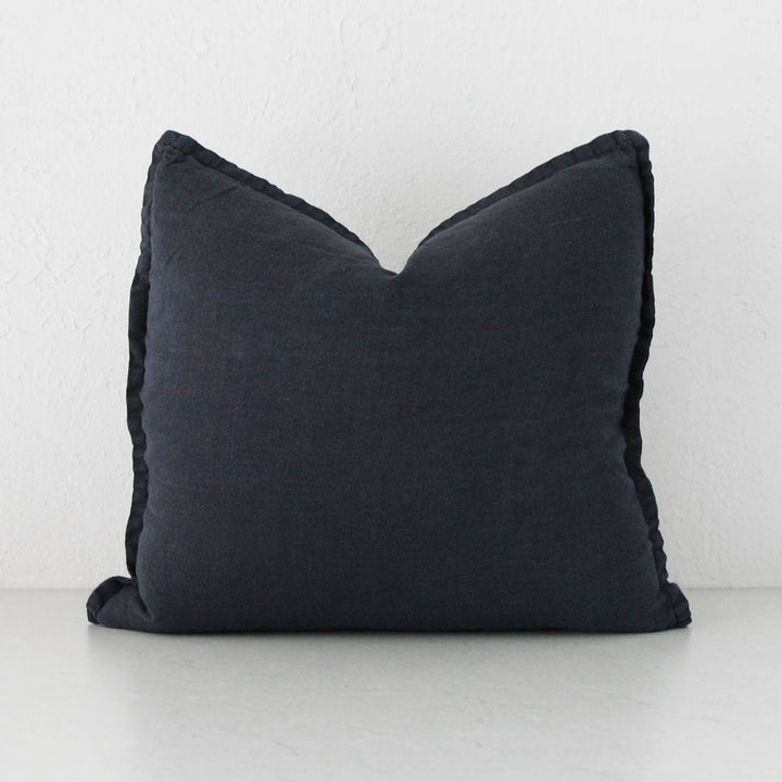 FRENCH LINEN CUSHION BUNDLE X2 | 50X50 | NAVY HALE