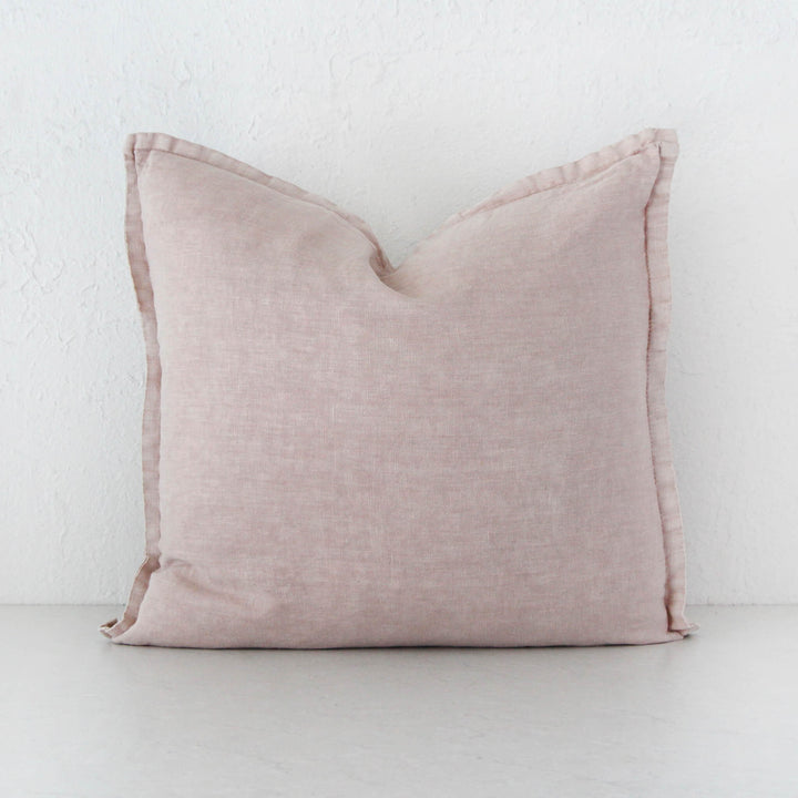 FRENCH LINEN CUSHION BUNDLE X2  | 40X60 + 50X50 |  NUDE PARCHMENT