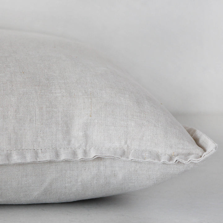 FRENCH LINEN CUSHION BUNDLE X2  | 40X60 + 50X50 |  NATURAL FLAX