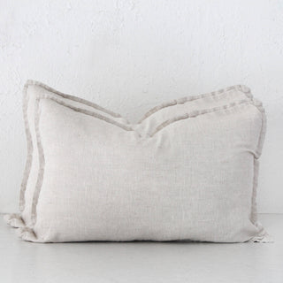 FRENCH LINEN CUSHION BUNDLE X2  | 40X60  |  NATURAL FLAX