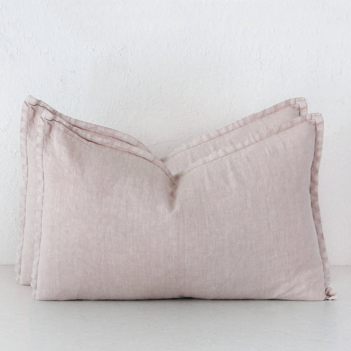 FRENCH LINEN CUSHION BUNDLE X2 | 40X60 | NUDE PARCHMENT