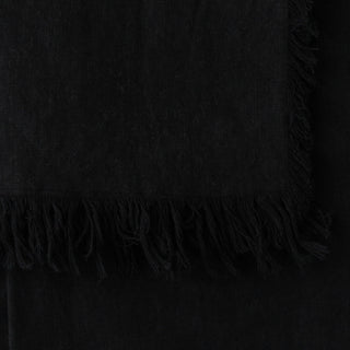 FRENCH LINEN THROW  |  180X140CM  |  CARBON BLACK NOIR