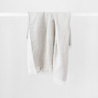 LBD EXCLUSIVE | FRENCH LINEN THROW | 180X140CM | NATURAL FLAX