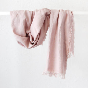 LBD EXCLUSIVE | FRENCH LINEN THROW | 180X140CM | NUDE PARCHMENT