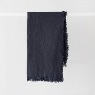 FRENCH LINEN THROW  |  180X140CM  |  NAVY HALE