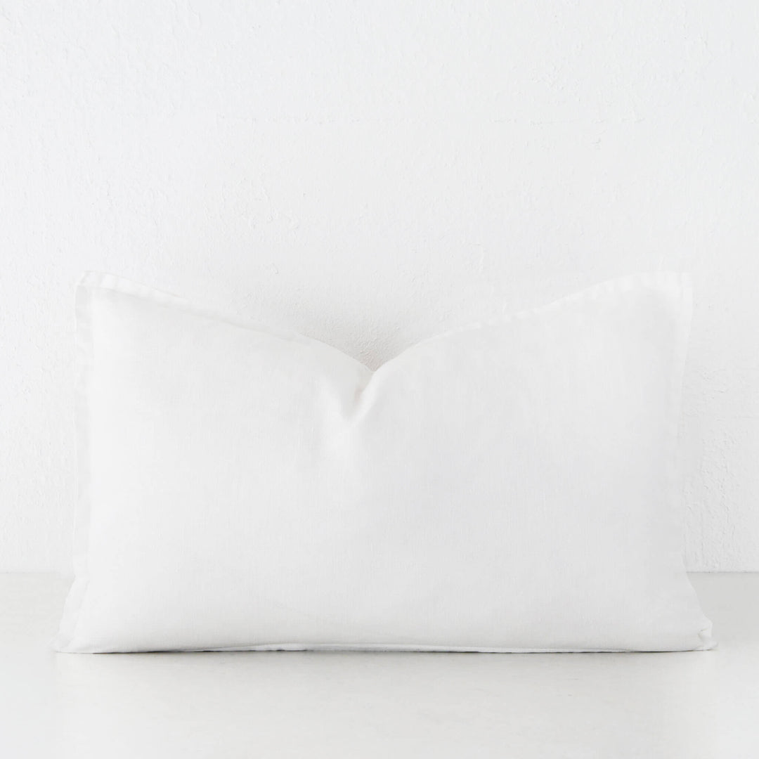 FRENCH LINEN CUSHION  |  CASPER WHITE  |  40X60