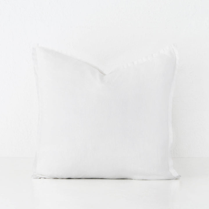 FRENCH LINEN CUSHION  |  CASPER WHITE  |  50X50