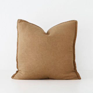 FRENCH LINEN CUSHION  |  TOBACCO CIGAR  |  50X50