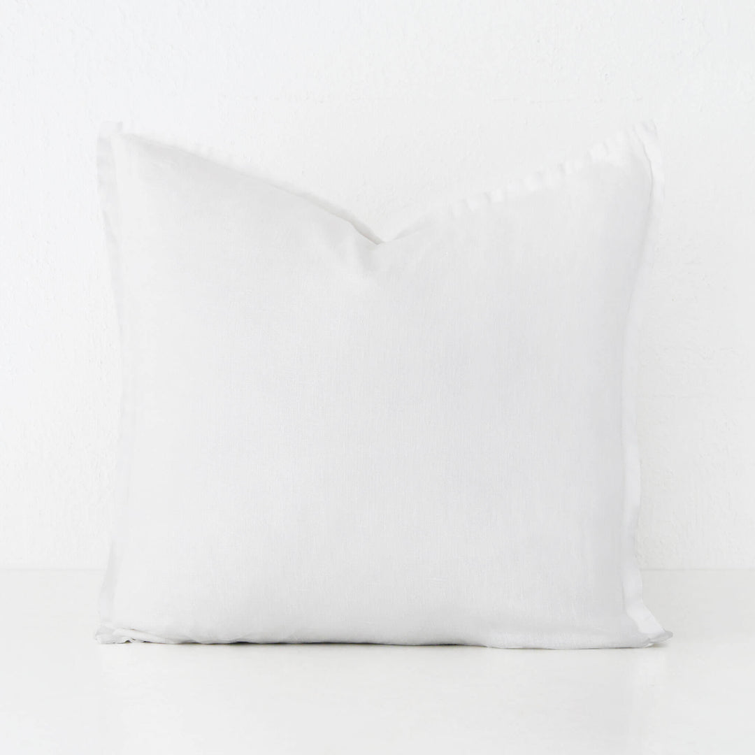 FRENCH LINEN CUSHION  |  CASPER WHITE  |  60X60