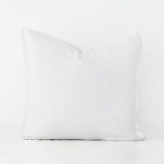 FRENCH LINEN CUSHION  |  CASPER WHITE  |  60X60