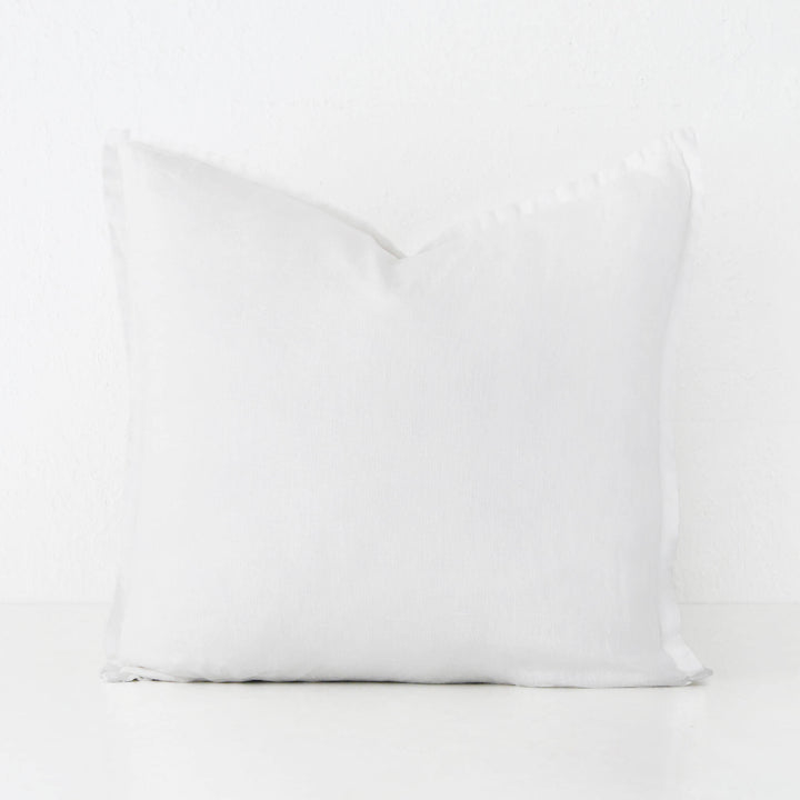 FRENCH LINEN CUSHION  |  CASPER WHITE  |  60X60