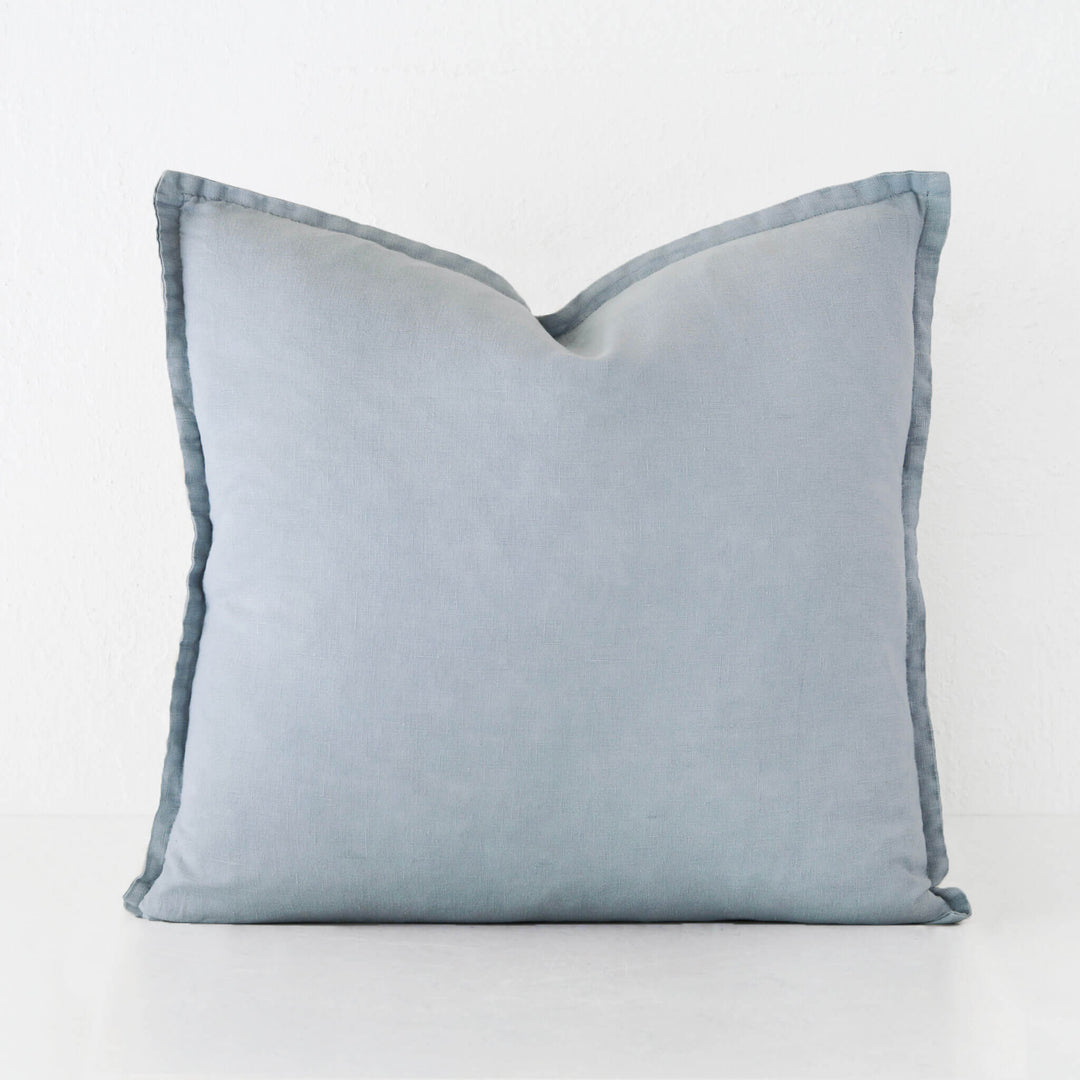 FRENCH LINEN CUSHION  |  DENIM BREEZE | 60X60