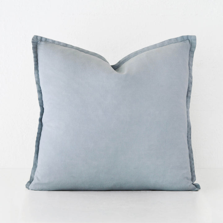 FRENCH LINEN CUSHION  |  DENIM BREEZE | 60X60