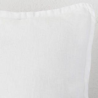 FRENCH LINEN CUSHION  |  CASPER WHITE  |  CLOSE UP