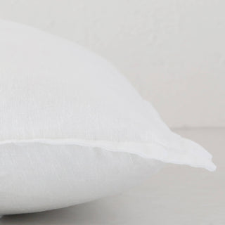 FRENCH LINEN CUSHION  |  CASPER WHITE  |  CLOSE UP