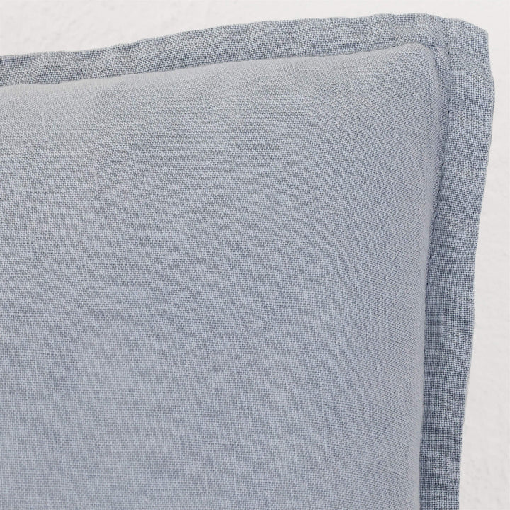 FRENCH LINEN CUSHION  |  DENIM BREEZE | CLOSE UP