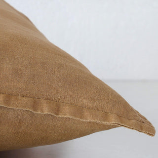 FRENCH LINEN CUSHION  |  TOBACCO CIGAR  |  40X60 | 50X50 | 60X60