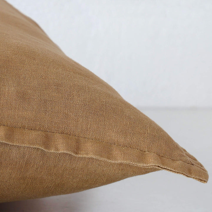 FRENCH LINEN CUSHION  |  TOBACCO CIGAR  |  40X60 | 50X50 | 60X60