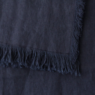 FRENCH LINEN THROW  |  180X140CM  |  NAVY HALE