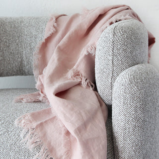 LBD EXCLUSIVE  |  FRENCH LINEN THROW  |  180X140CM  |  NUDE PARCHMENT