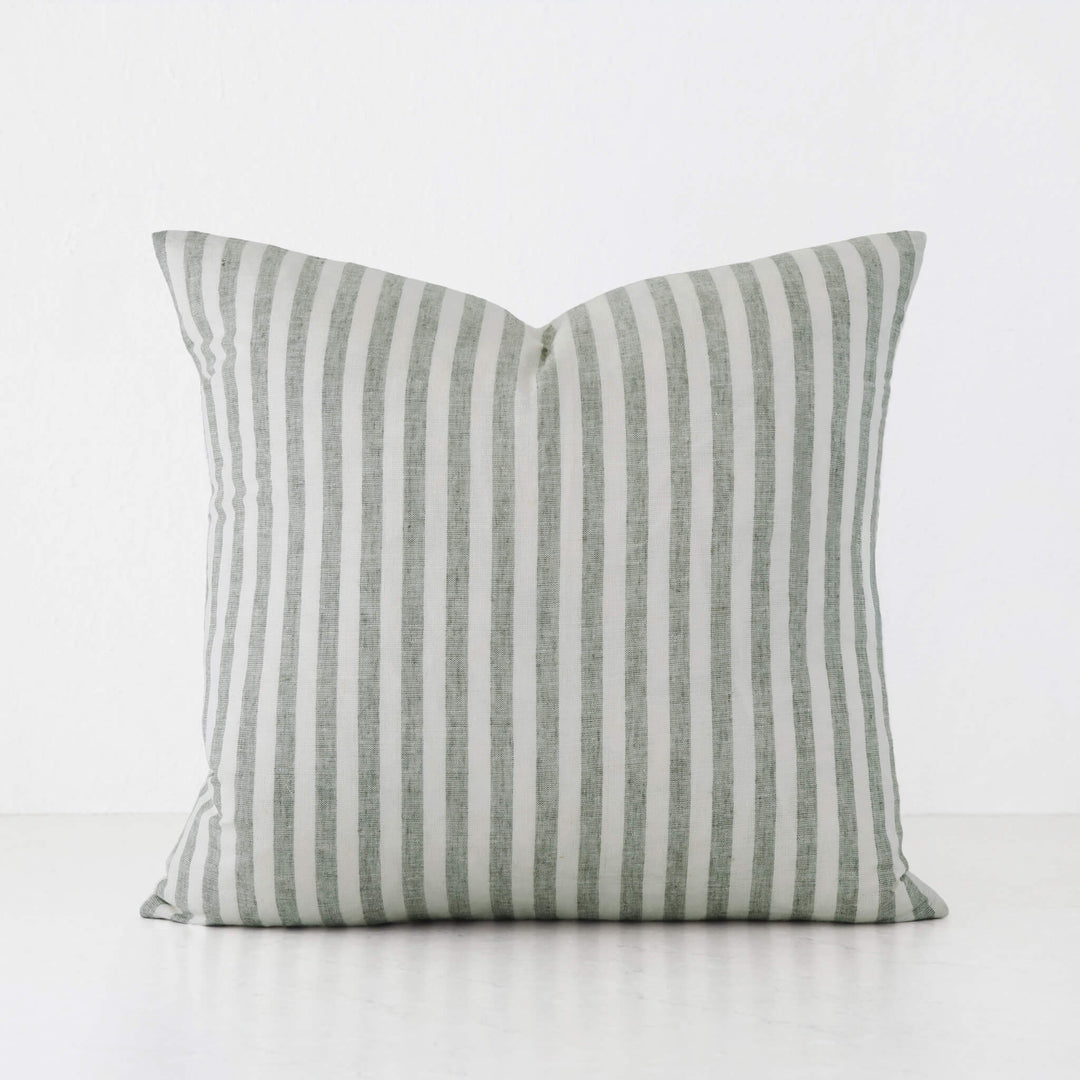 FRONTERA AWNING STRIPE CUSHION | ARMADA GREEN | 50X60