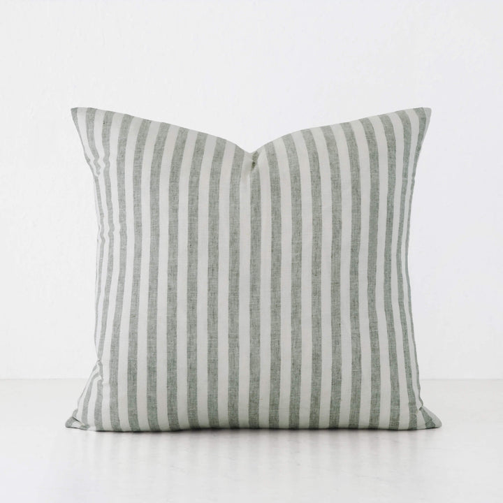 FRONTERA AWNING STRIPE CUSHION | ARMADA GREEN | 50X60